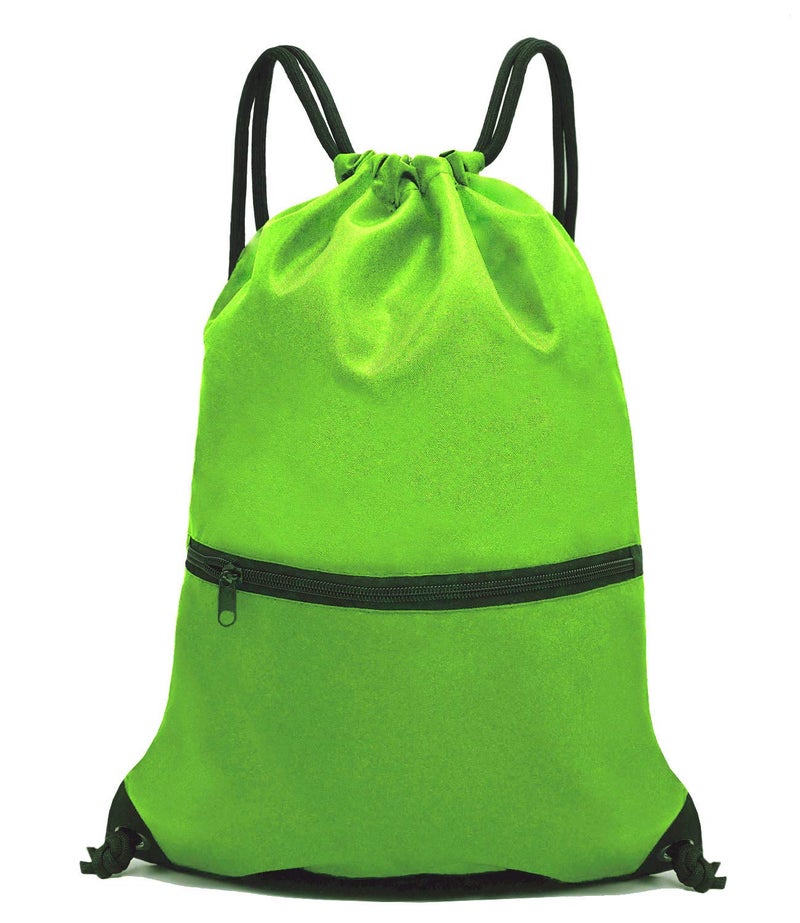 HOLYLUCK Drawstring Backpack Bag Sport Gym Sackpack (green) - Image 1